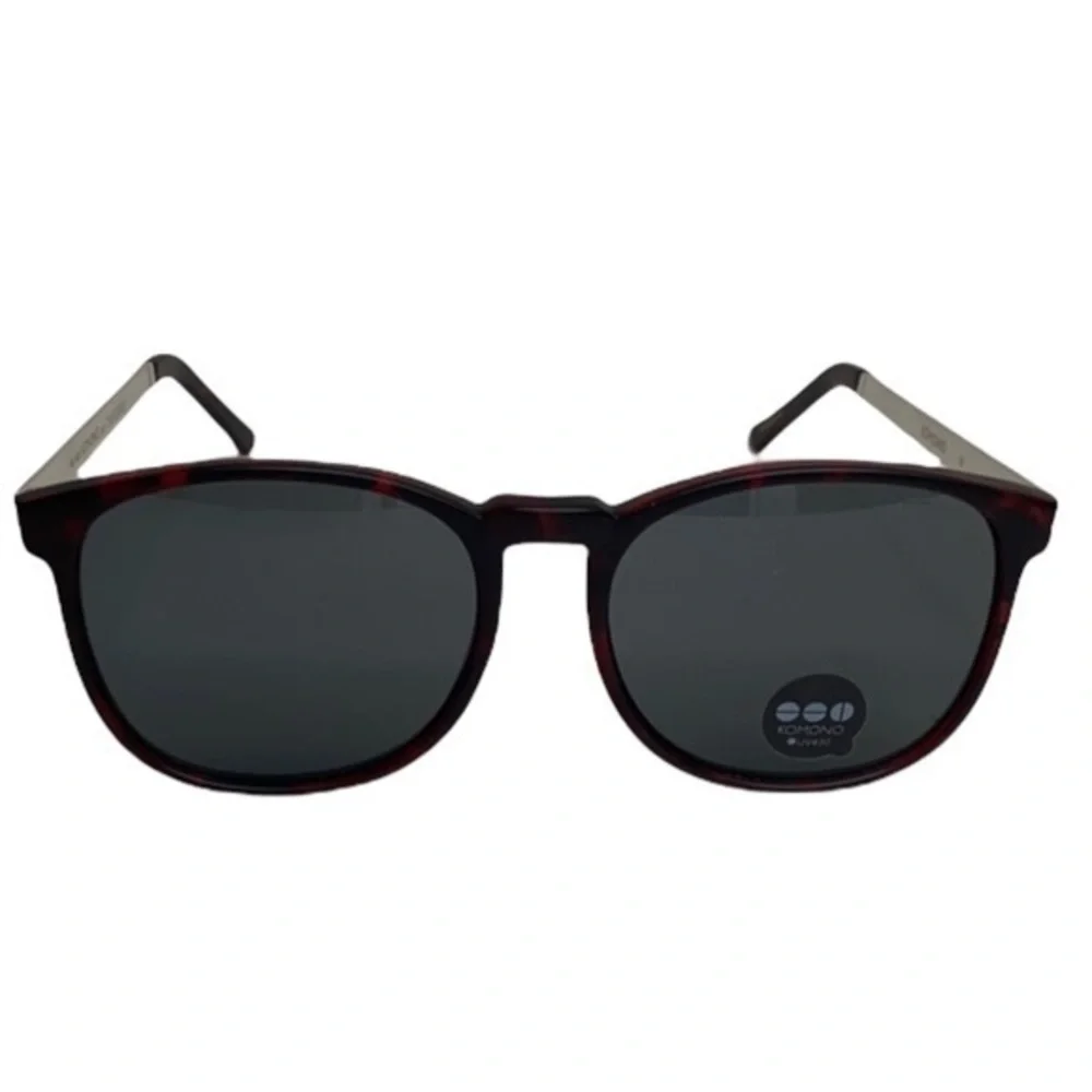 KOMONO sunglasses NEW Square Tortoise Silver Urkel